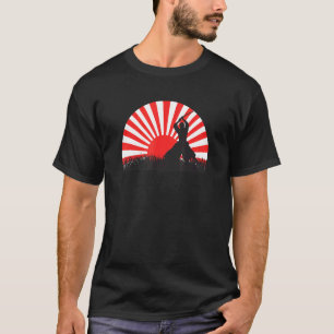 Japanse samoerai ninja zwaardvechter t-shirt