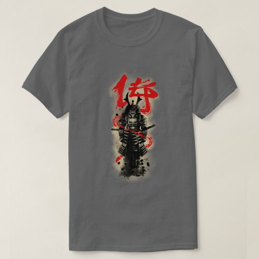 Japanse Samurai Bushido Code 566 T-shirt (Design voorkant)