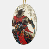 Japanse Samurai Cool Oriental Classic Warrior Art Keramisch Ornament (Links)
