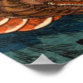 Japanse Samurai-gevechtspython Poster (Hoek)