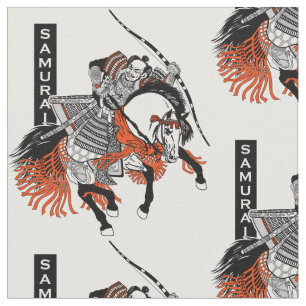 Japanse samurai horseman stof