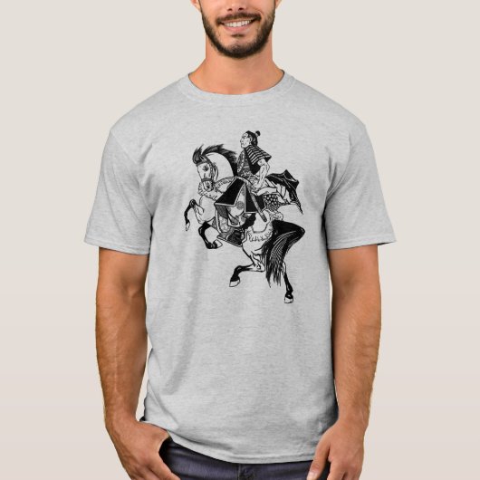 Japanse samurai horseman T-Shirt (Voorkant)