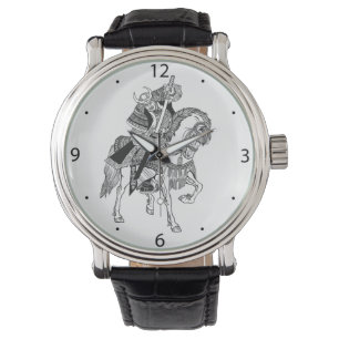 Japanse samurai horseman watch horloge