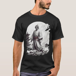 Japanse Samurai Illustratie T-shirt