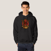 Japanse Samurai Knight Chess Knight Warrior Hoodie (Voorkant volledig)