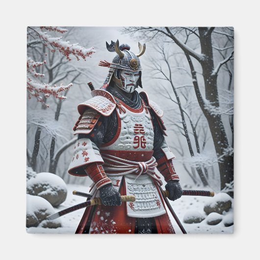 Japanse Samurai-magneet Magneet (Voorkant)