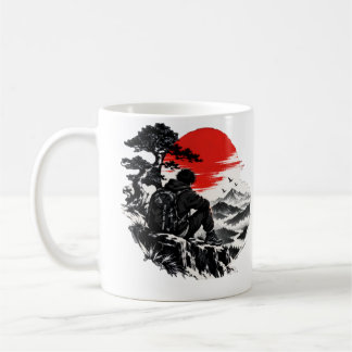 Japanse Samurai Rijzende Zon Koffiemok | Esthetisc
