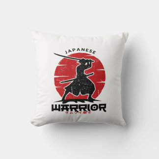 Japanse Samurai Silhouet kussen