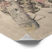 Japanse  Samurai Ukiyo-e Scroll Print (Hoek)