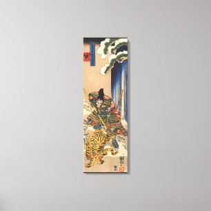 Japanse Samurai Warrior Canvas Afdruk