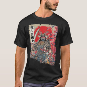 Japanse Samurai Warrior Japan Dead Szwaardvechter T-shirt