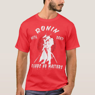 Japanse Samurai Warrior Klassieke Retro Ron T-shirt