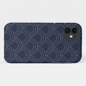 Japanse sashiko oceaangolven Case-Mate iPhone case (Achterkant (horizontaal))