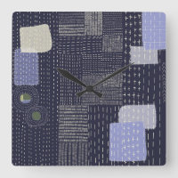 Japanse sashiko-steken die op patroon lijken