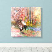 JAPANSE SCHERMEN "Rising Sun" Canvas Print (Insitu (Houten vloer))