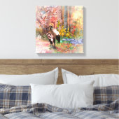 JAPANSE SCHERMEN "Rising Sun" Canvas Print (Insitu (Slaapkamer))