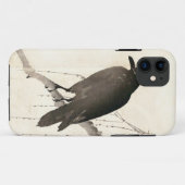 Japanse schets van een raven Case-Mate iPhone case (Achterkant (horizontaal))