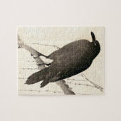 Japanse schets van een raven legpuzzel (Horizontaal)