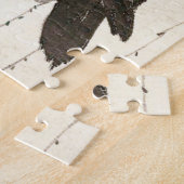 Japanse schets van een raven legpuzzel (Zijkant)