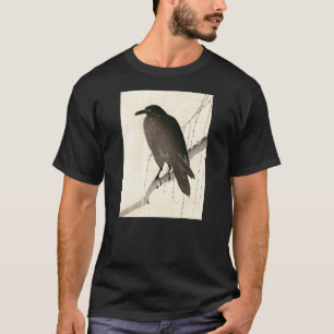 Japanse schets van een raven t-shirt
