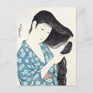 Japanse schoonheid haar haar haar haar haar haar briefkaart