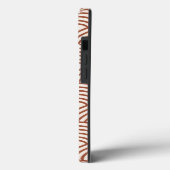 Japanse Seigaiha Wave Rust Terracotta Case-Mate iPhone Case (Achterkant / Links)