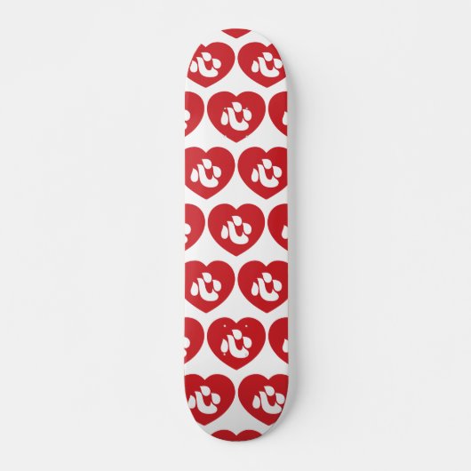 Japanse Shin Kanji Kokoro 心 Skateboard (Voorkant)