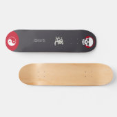 Japanse Skateboardstijl met monogram "Wind" Skateboard (Horizontaal)