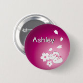 Japanse sneeuwkonijnen en Sakura Personal Button (Voorkant /achterkant)