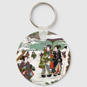 Japanse sneeuwval sleutelhanger