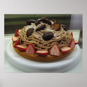 Japanse Spaghetti & Aardbeientaart Poster
