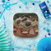 Japanse Spaghetti- en aardbeienkap Papieren Bordje (Feest)
