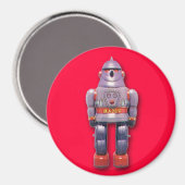 Japanse Speelgoed Robot Round Magnet Magneet (Voorkant / Achterkant)