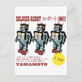 Japanse Speelgoed Robot Soldaat Briefkaart (Voorkant)