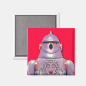 Japanse Speelgoed Robot Square Magnet Magneet (Voorkant / Achterkant)