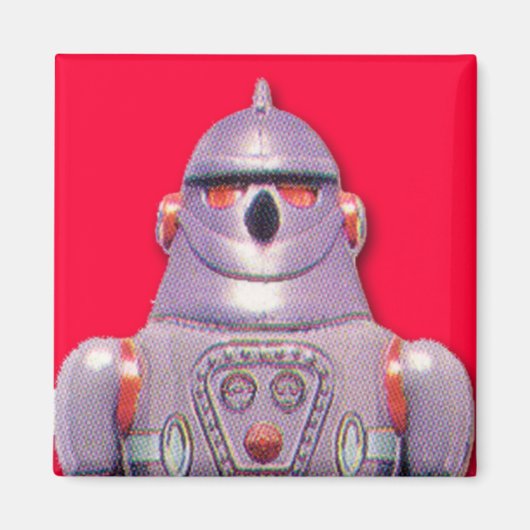 Japanse Speelgoed Robot Square Magnet Magneet (Voorkant)