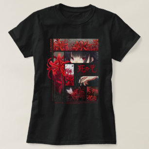Japanse Spider Lelies Anime Flower Esthetisch T-shirt