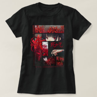 Japanse Spider Lelies Anime Flower Esthetisch T-shirt