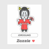 Japanse spin Lady Jorogumo Sticker (Vel)