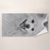 Japanse spitz badhanddoek (Badhanddoek)