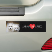 Japanse Spitz Breed Bumpersticker (Op auto)