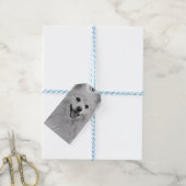 Japanse spitz cadeaulabel (Met Touw)