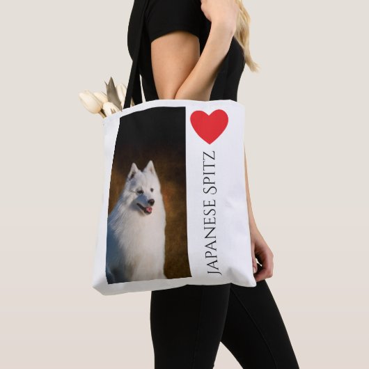 Japanse Spitz-Canvas tas (Dichtbij)