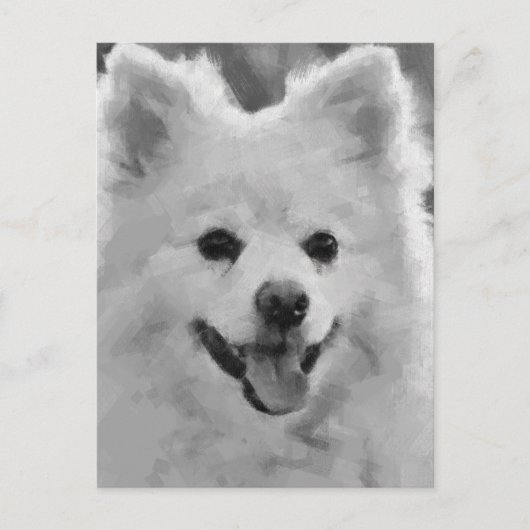 Japanse spitz feestdagenkaart (Voorkant)