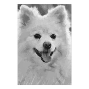 Japanse spitz foto afdruk
