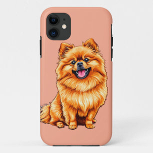 Japanse Spitz-hond Schattige Gele Puppy Huisdieron iPhone 11 Hoesje