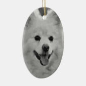 Japanse spitz keramisch ornament (Rechts)