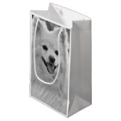 Japanse spitz klein cadeauzakje (Voorkant Gekanteld)