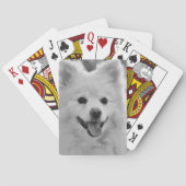 Japanse spitz pokerkaarten (Achterkant)