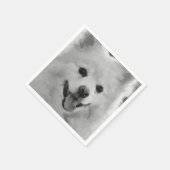 Japanse spitz servet (Hoek)